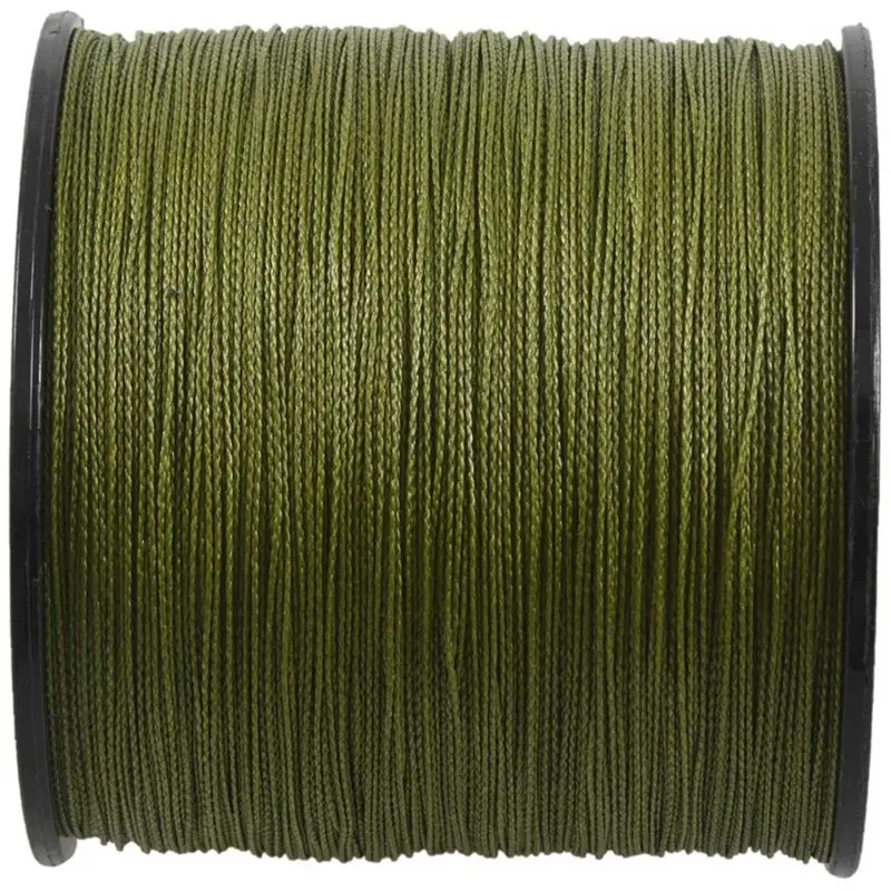 Фото Рыболовная леска BMBY-8Pcs, 500 м, 30 фунтов, 0,26 мм, прочная, плетеная из 4 нитей, зеленая №1