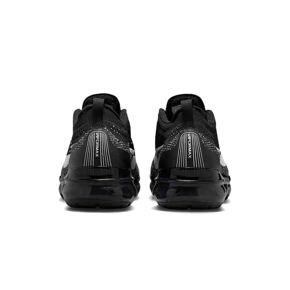 Фото Мужские низкие кроссовки Nike Vapormax Flyknit для повседневного бега - черно-белые, удобные, дышащие, с амортизацией, прочные DV1678-001 №5