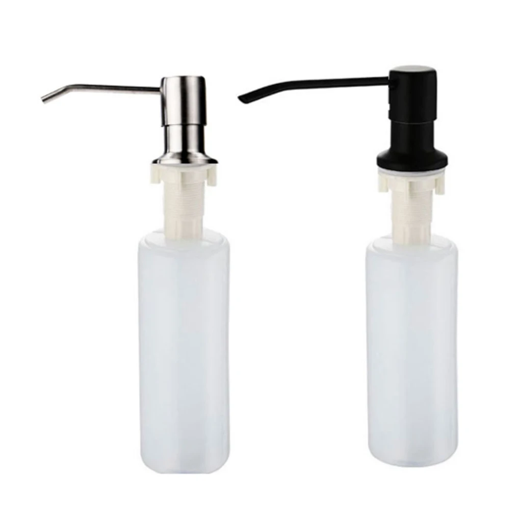 

300 мл диспенсер геля насос для дома для отеля для бара Кухня для ванных и туалетных комнат раковина контейнер нержавеющая сталь Организация серебро