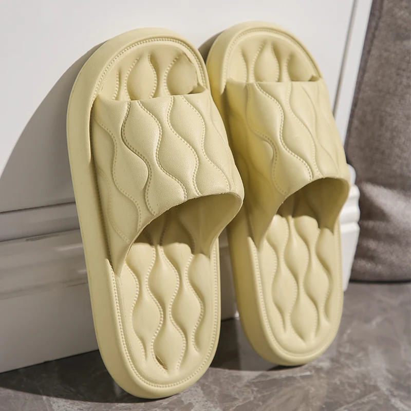 Woman Slippers Summer Home Thick Platform Bathroom Cloud Slippers Non-slip Flip Flops Women Fashion Soft Sole EVA Indoor Slides