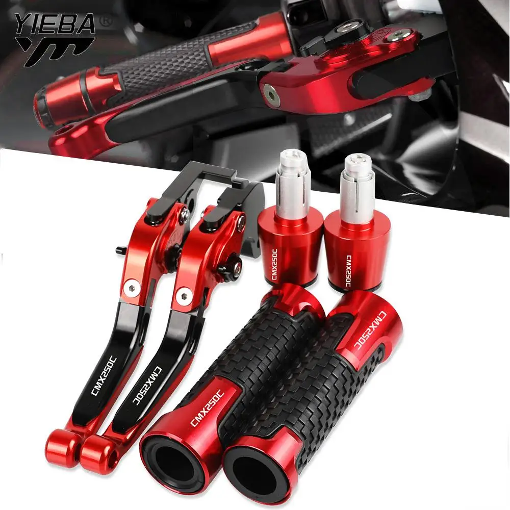 

For Honda REBEL CMX250C CMX 250C 2003-2011 2010 Motorcycle Adjustable Brake Clutch Levers Handlebar Handle Bar Ends Grips Caps