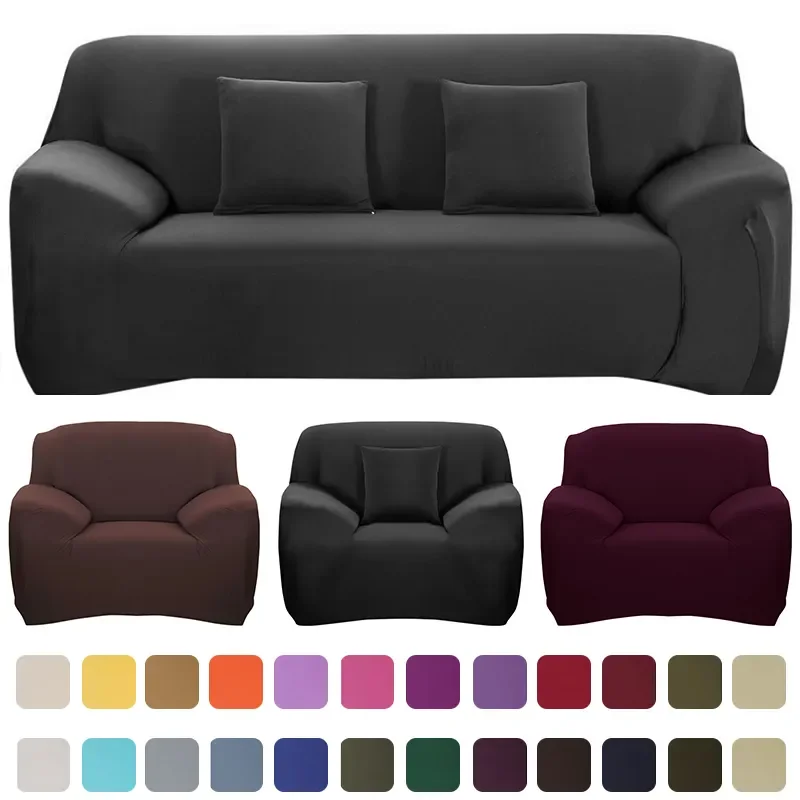 

Colors For Choice Solid Color Sofa Cover Stretch Seat Couch Covers Couch Cover Loveseat Funiture All Warp Towel Slipcovers