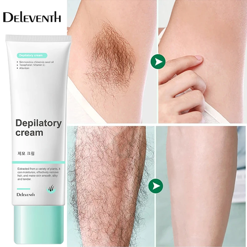 60ml Hair Removal Cream Painless Permanant Hair Remover Armpit Legs Arms Skin Care Body Care Depilatory Cream Nourish Men Women