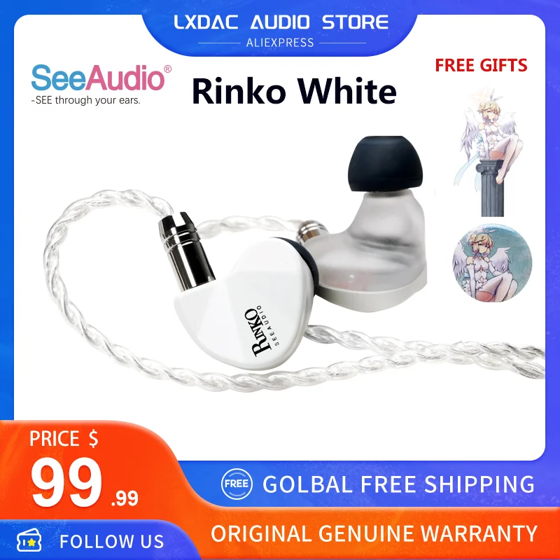 

Наушники-вкладыши SeeAudio x Z с монитором, 1DD + 1