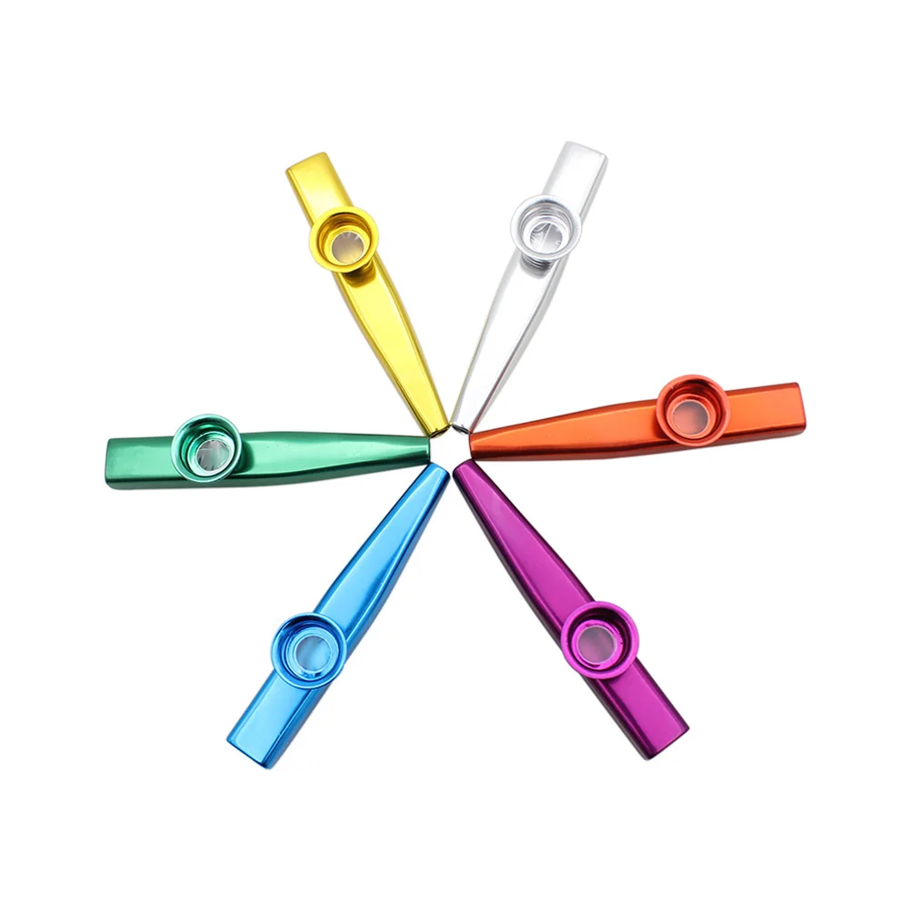 Музыкальные инструменты Kazoo разных цветов для детей объемные портативные