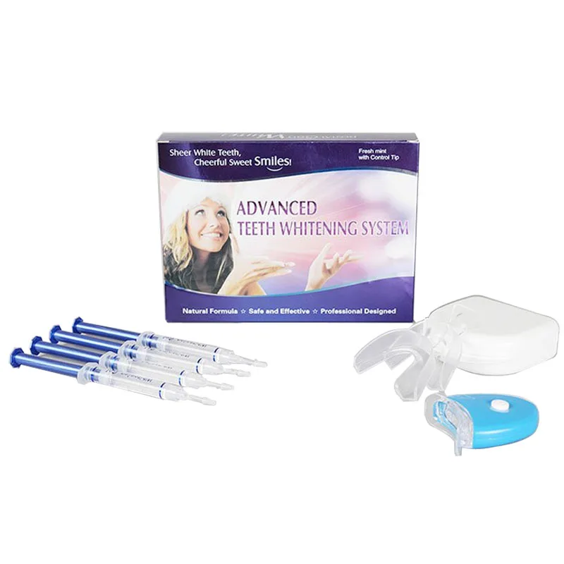 

CE Certificated teeth whitening kit non peroxide blue light teeth whitening led kit for home used