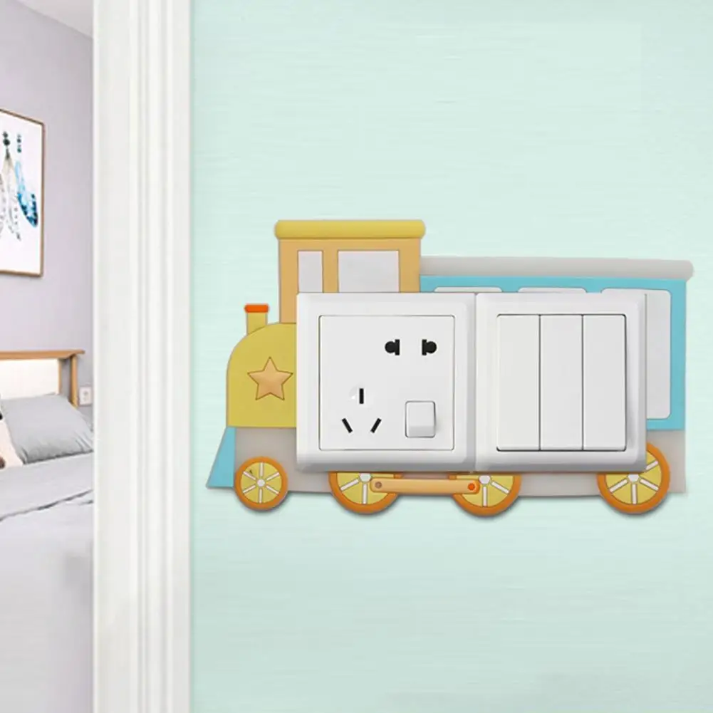 

Switch Protective Cover Vivid On-off Switch Sticker Room Decoration Dual-Switch Deocrative Sticker