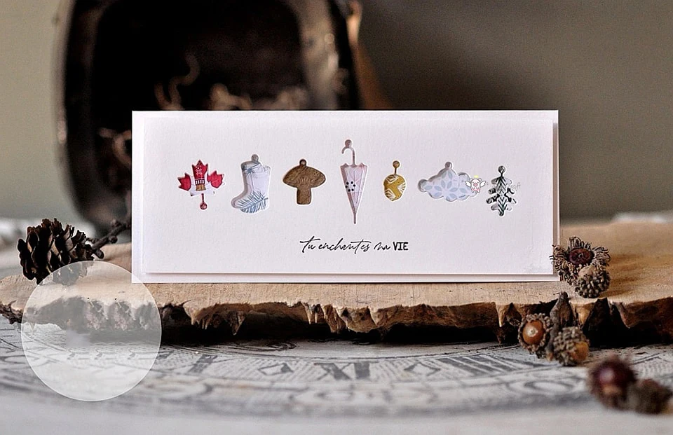 Металлические Вырубные штампы Mmao вырезанная форма осенняя цепочка бирка