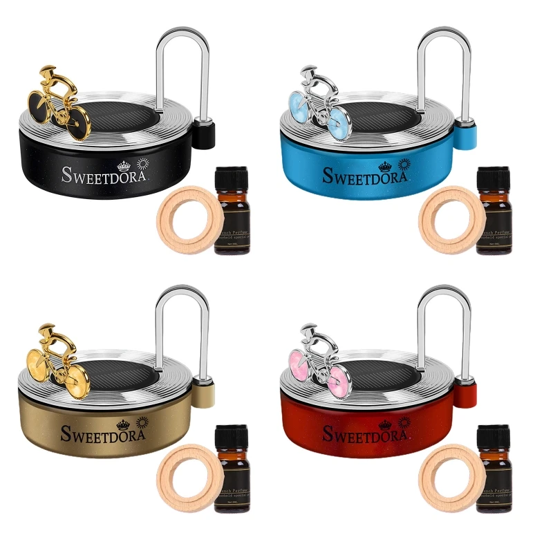 

G99F автомобильный освежитель воздуха на солнечной энергии вращающийся ароматерапия эфирное масло диффузор Декор