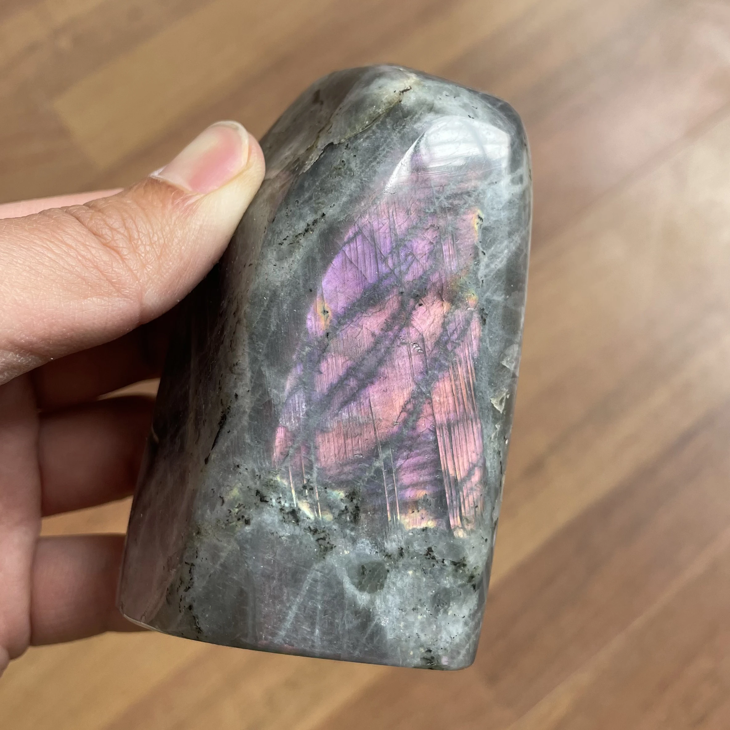 

467g Natural Crystal Purple Labradorite Gems Decoration Rough Rock Quartz Moonstone Spiritual Healing Reiki