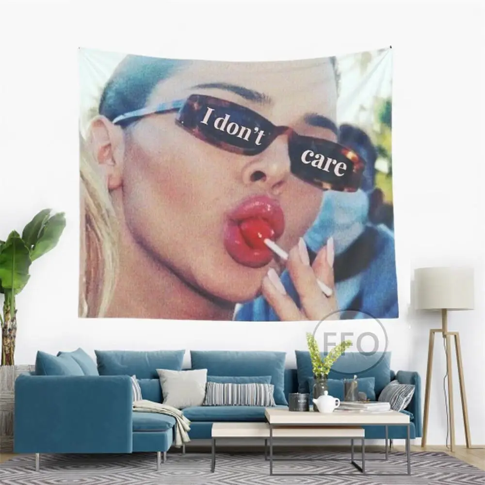 Настенный Гобелен Кендалл Дженнер Я не ухаживаю кавайное украшение для комнаты