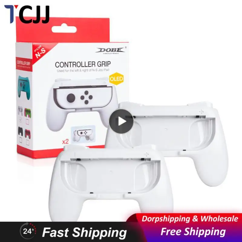 

1pair Plastic Controller Grip Protection Case For Switch OLED Protective Shell For Switch Joy Gamepad