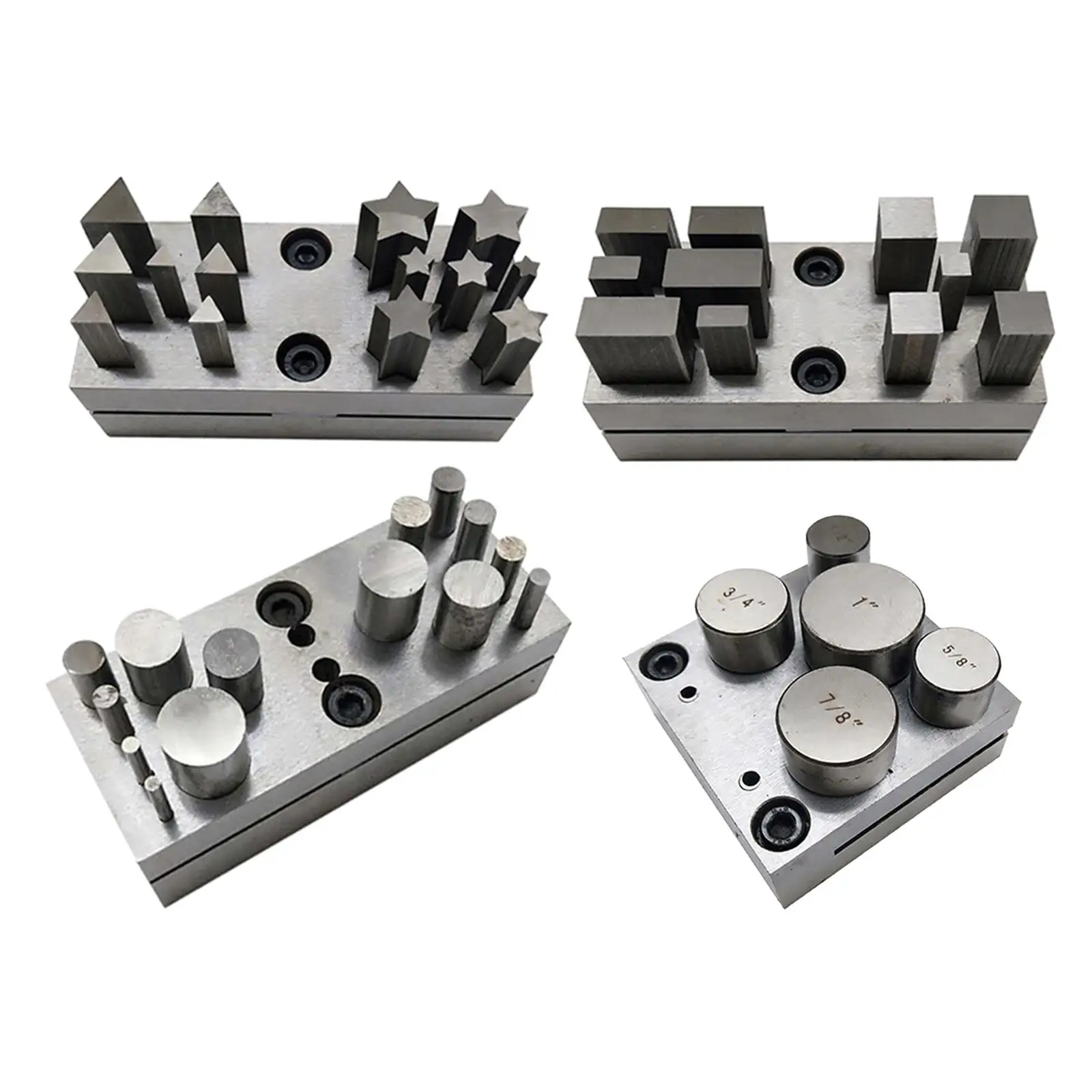 

Jewelry Making Metal Disc Cutter Cutting Set Base Punching Tool Silver