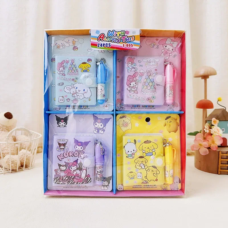 Sanrio Kuromi блокнот ручка мультфильм аниме милый Cinnamoroll My Melody Pom Purin канцелярский