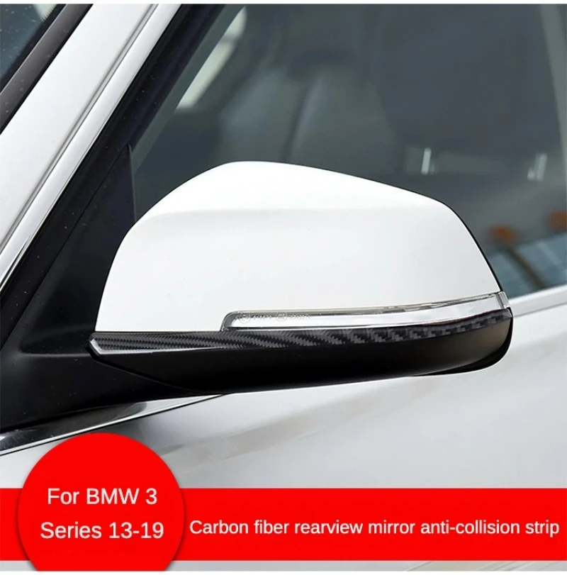 

Carbon Fiber Rearview Mirror Anti-Collision Trim for BMW 1 2 3 Series X1 X5 X6 Interior Decor Upgrade