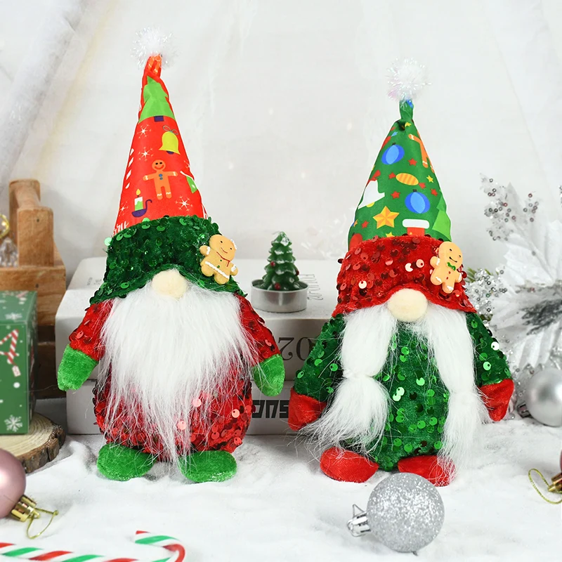 

1Pcs Cloth Christmas Faceless Doll Ornament Christmas Decoration For Home Room Xmas Party Kids Toy Gift Navidad New Year Decor