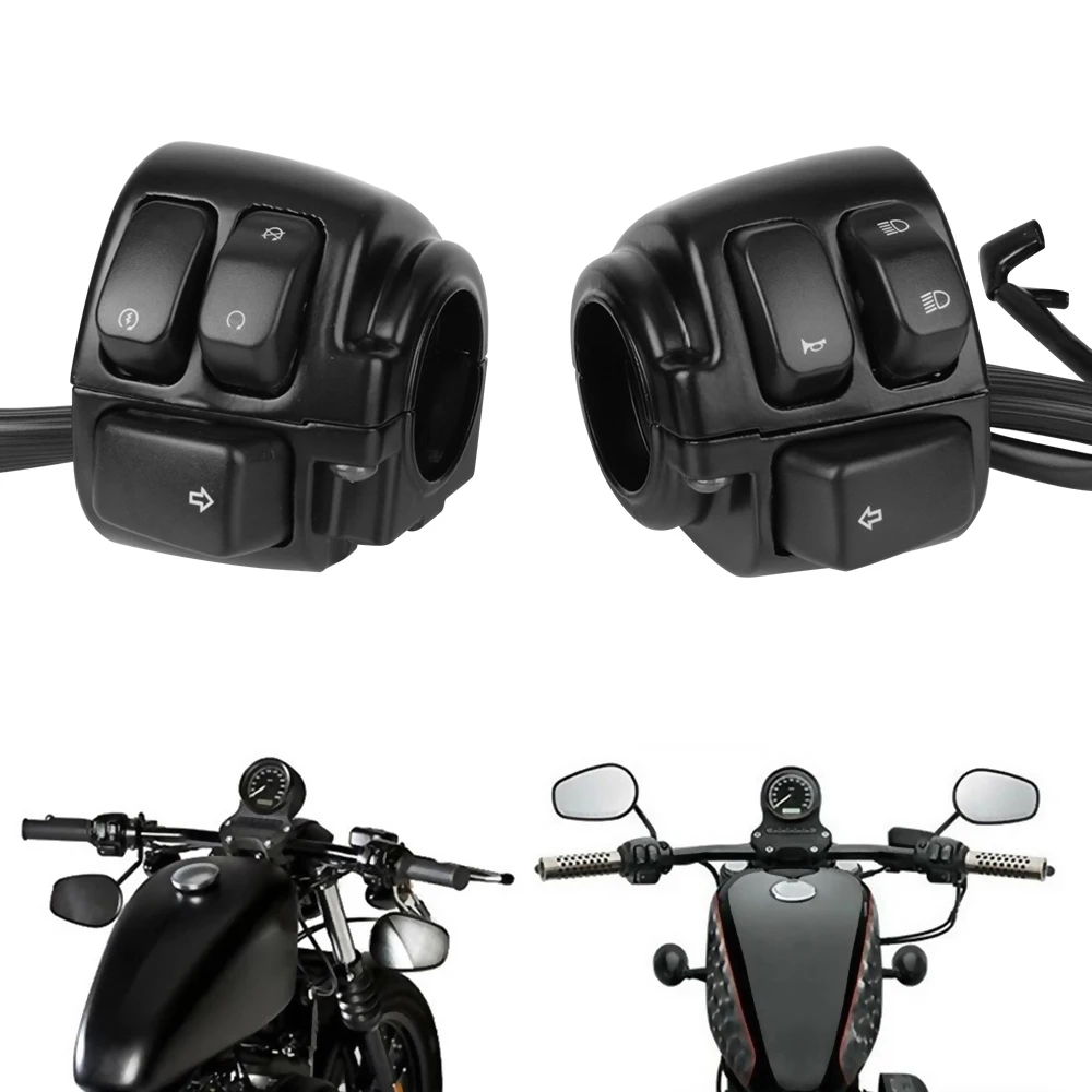 

Переключатели управления на руль мотоцикла с жгутом проводов, кнопка поворота, 1 дюйм 25 мм