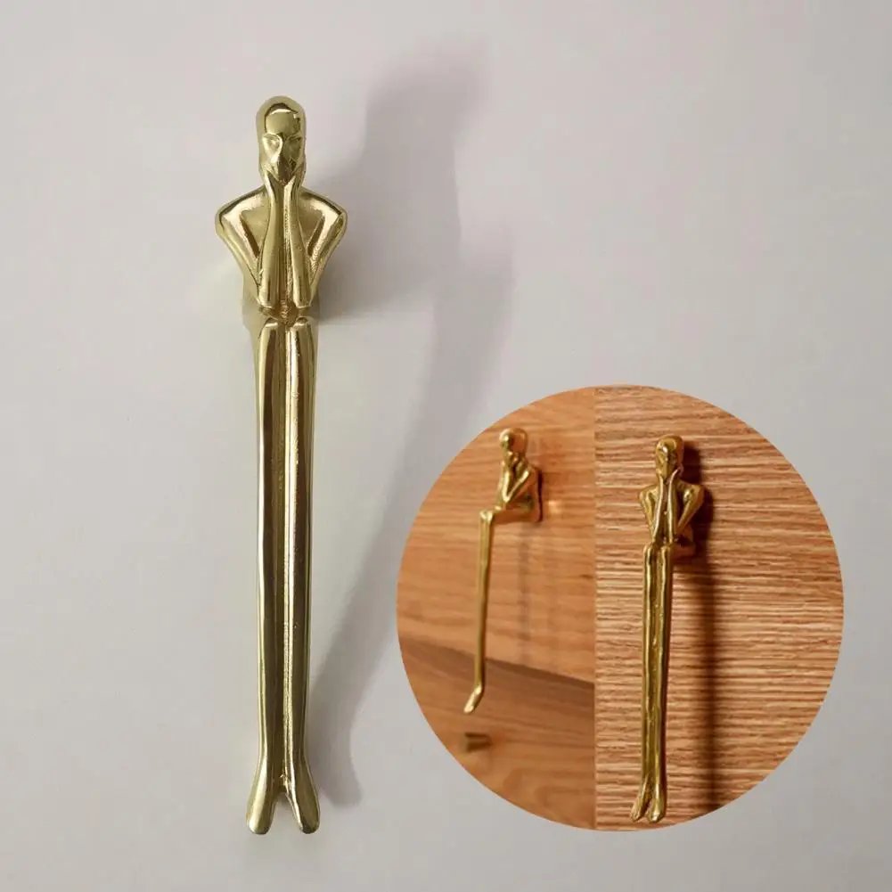 

Furniture Handle Wear-resistant Door Handle Anti-rust Sturdy Construction Pretty Drawer Cupboard Door Pull Handle