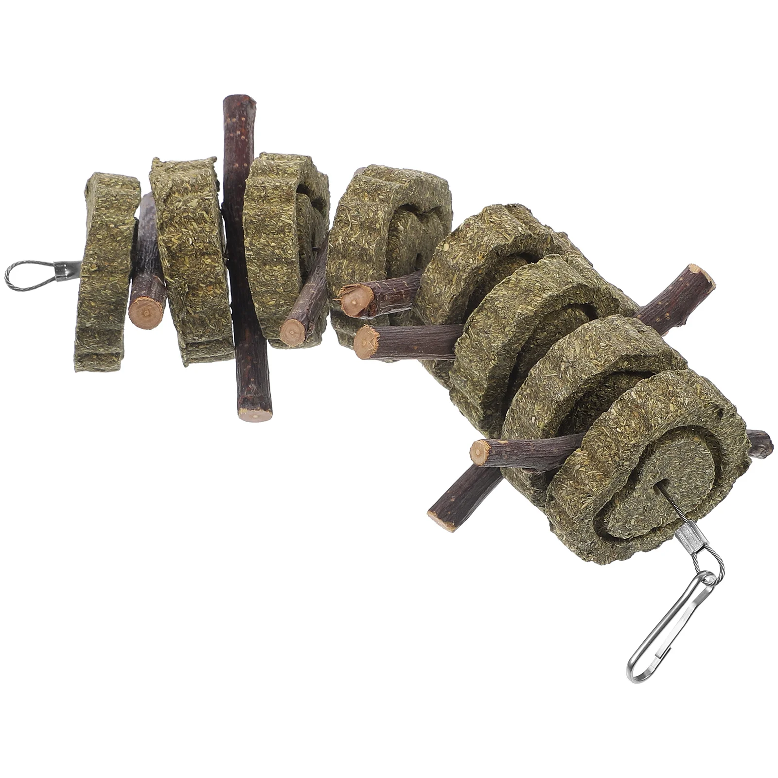 

Rabbit Healthy Snack Grass Chew Toy Bunny Teething Hamster Toys Cleaning Natural