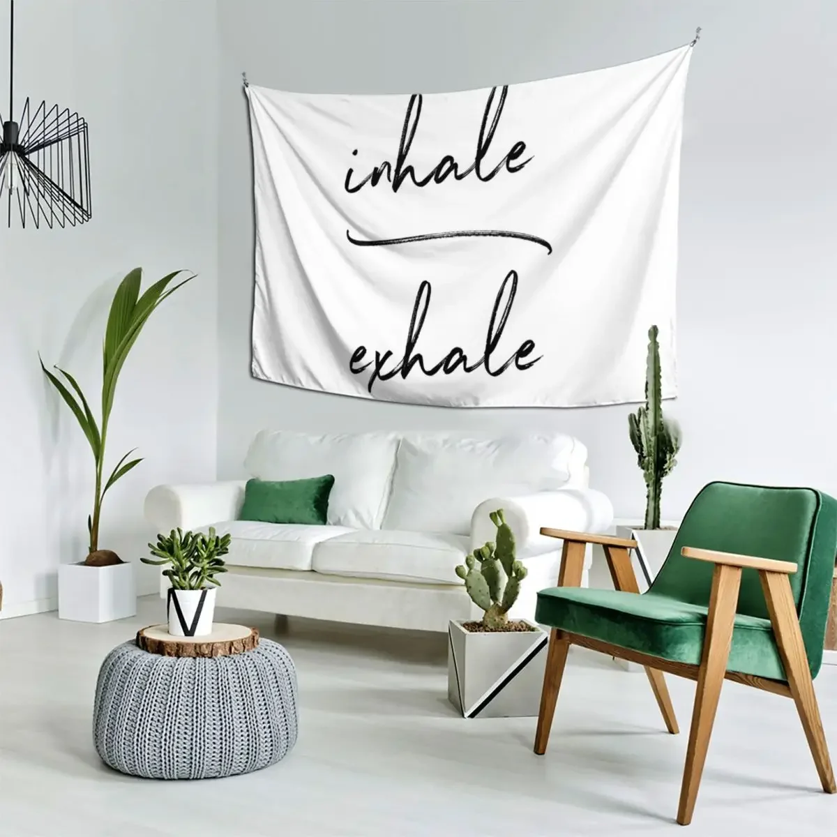 Вдох выдох йога гобелен украшения комнаты аксессуары для стены