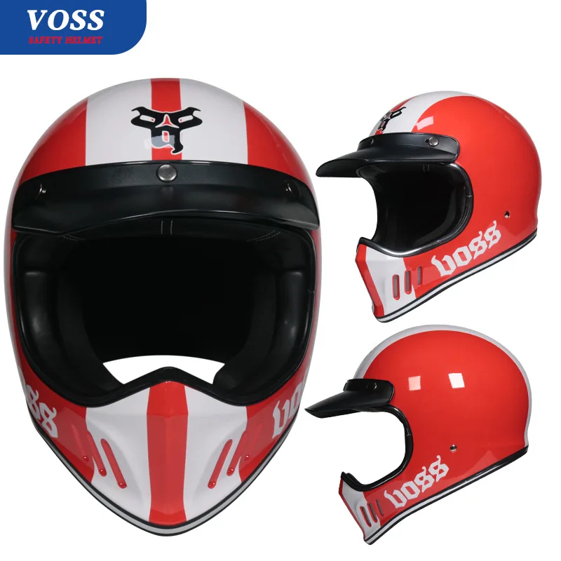 

Latest Fashion Personalized Retro Motocross Scooter Electric Bike Helmet Sun Goggles Casco Moto Dot Approved Full Face Casuqe