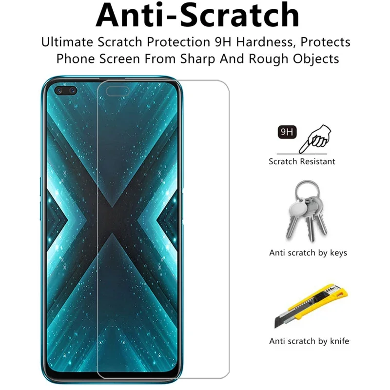 Фото Защитное закаленное стекло для Realme X3 Superzoom, 2 шт., для экрана Realme X3 X3X 6.6, пленка R №4