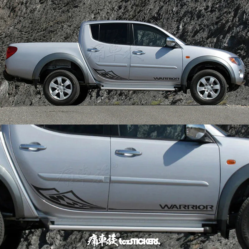 Новая Автомобильная наклейка для Mitsubishi pickup L200 украшение кузова варвара