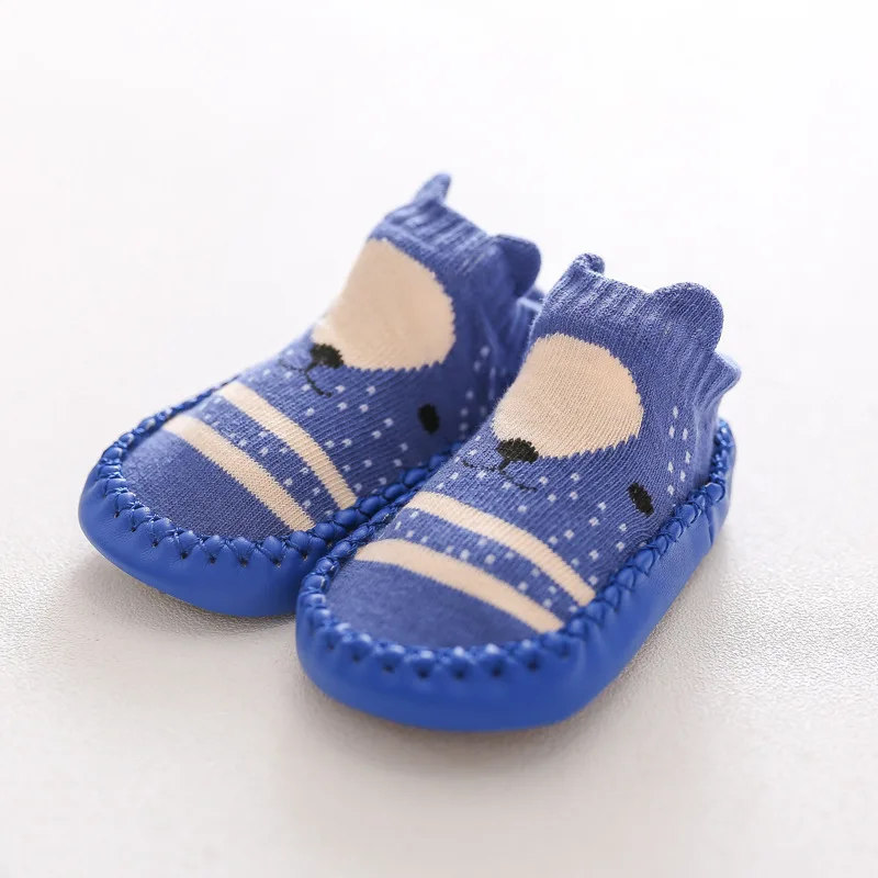 New Baby Shoes Floor Socks Kids Cartoon Leather Sole Non-slip Soft Floor Shoes Boys Girls 3-36 Months images - 6