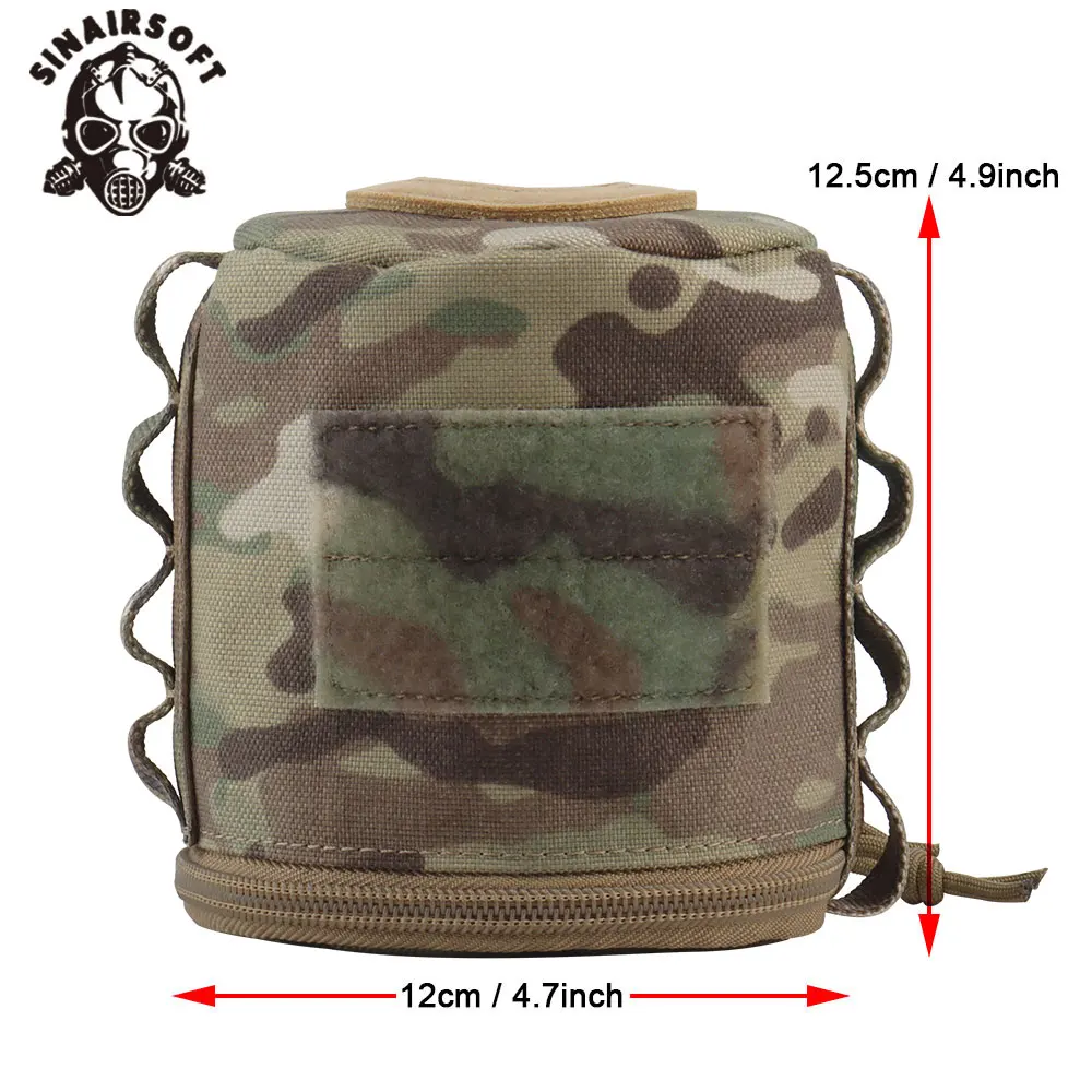 Camping Roll Paper Storage Bag MOLLE Hunting Outdoor Picnic Napkin Tactical Military Camo Portable Tissue Cover Organizer