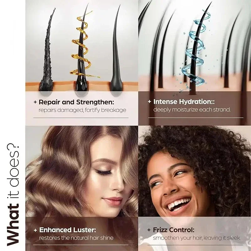 Профессиональный Кератиновый крем для восстановления волос волшебный