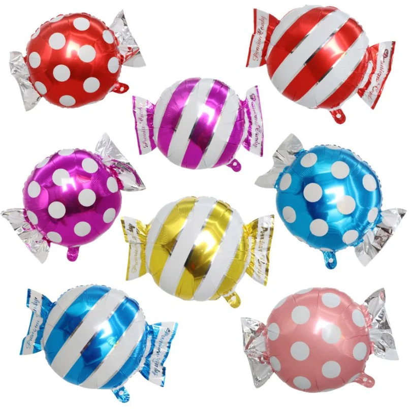 

1/2PCS Colorful Candy Foil Balloons Balloon Birthday Party Decoration Baby Shower Kids Inflated Toy Christmas Decoration Globos