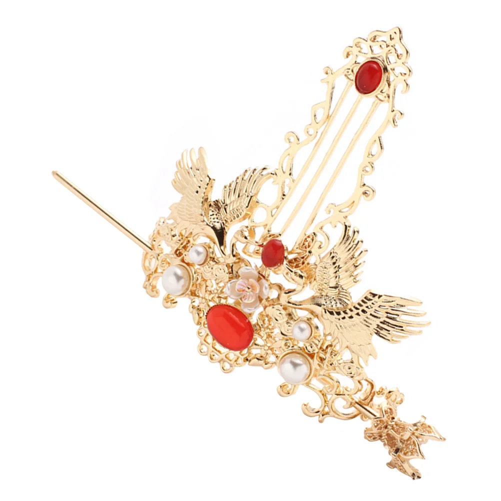 

Bride Headpieces Wedding Hair Crown Chinese Coronet Stick Cuff Pin Vintage Miss