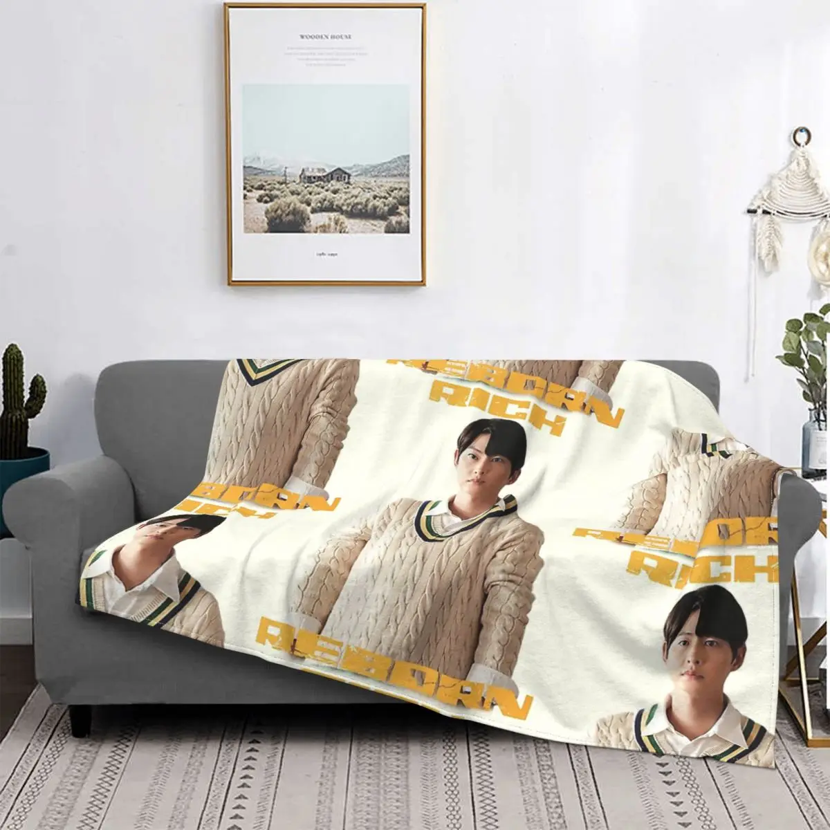 

Reborn Rich Kdrama - Song Joong Ki Blanket Reborn Rich Velvet All Season Breathable Thin Throw Blankets For Car Plush Thin Quilt