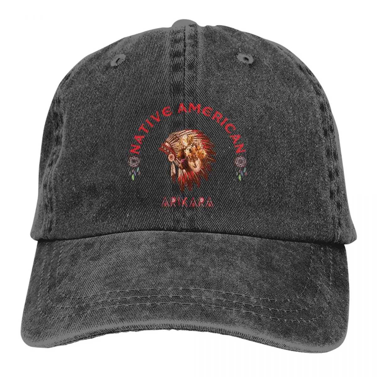 

Washed Men's Baseball Cap Proud To Be Arikara Tribe Trucker Snapback Caps Dad Hat Indian Tribe Golf Hats