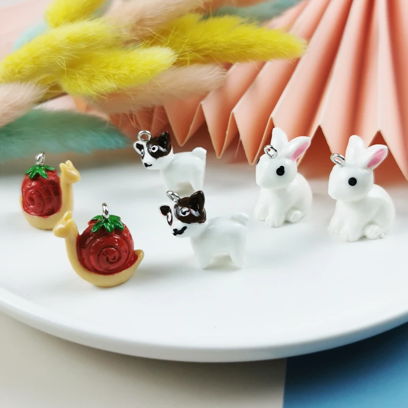 

10 шт., подвески для бижутерии в виде животных