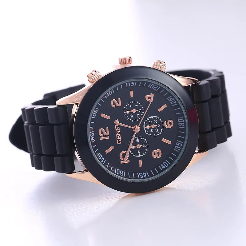 Women's Korean Version, Fashionable And Beautiful, Multi-color Jelly Silicone, Versatile, Student Casual Watch, Gift Giving Arti