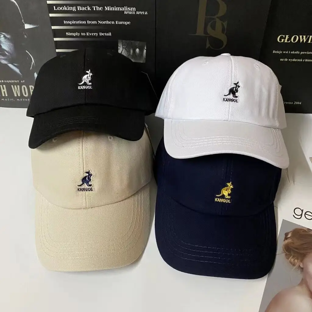 

2023 New Kangol Kangaroo Baseball Cap Street Tide Brand Hat Men and Women Fashion All-match Peaked Cap Student Sun Hat