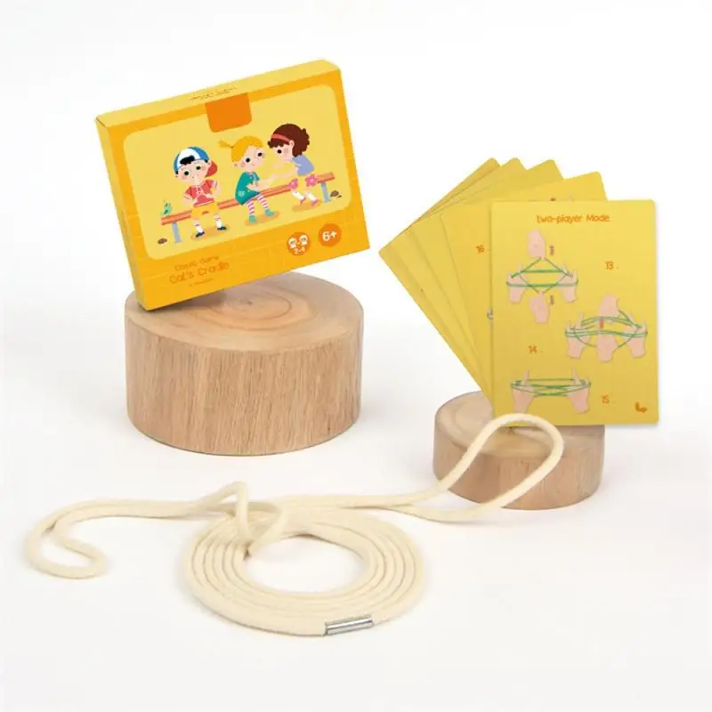 

Game Colored Rope Creativity Student Flip Rope Brain Game 80s Wear-resistant Traditional Toys Nostalgia Braided Rope Child