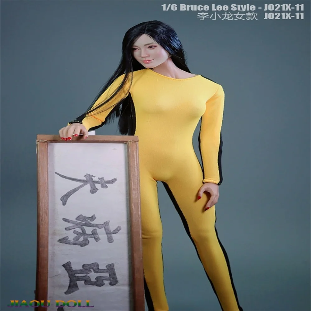 

1/6th JIAOU Doll JX021X-11 Bruce Lee Series Kung Fu Female Bodysuit Dress No Body No Weapon For 12inch Female Body Doll Collect