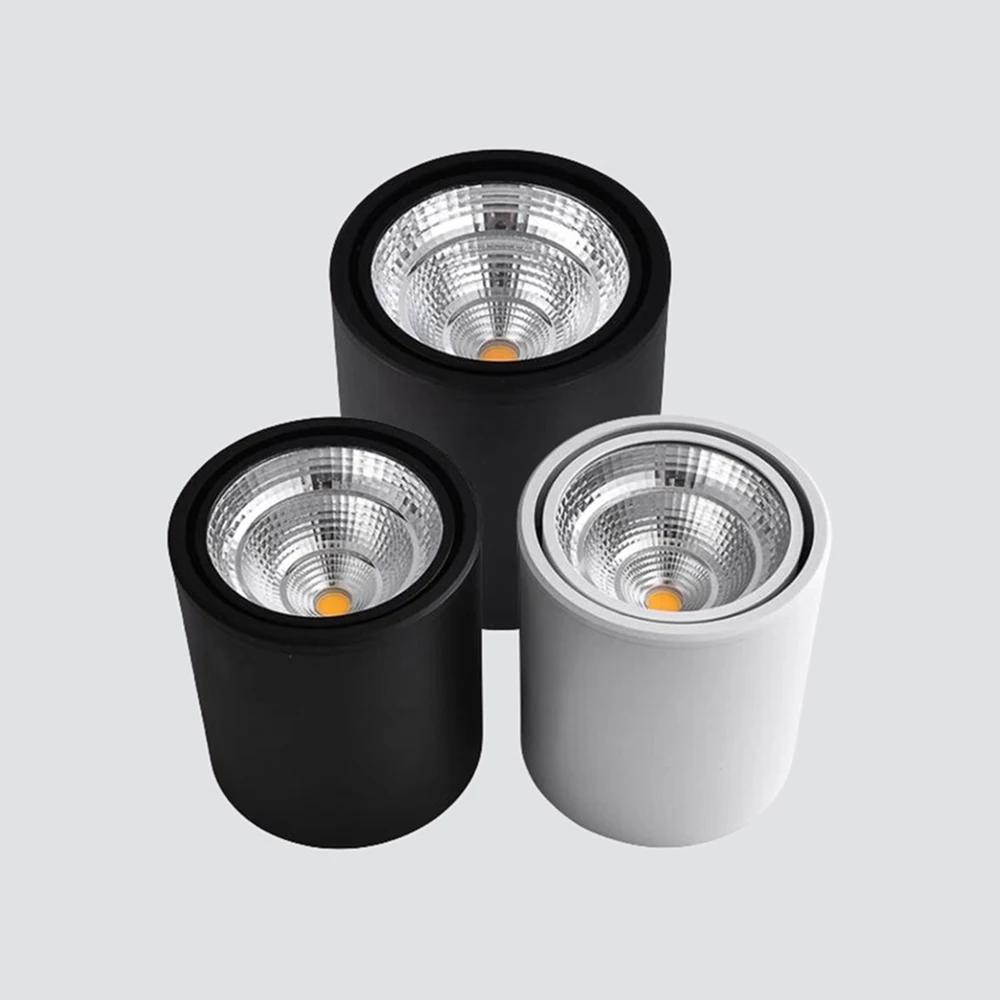 Поверхностные светодиодные потолочные светильники COB с регулируемой яркостью 7