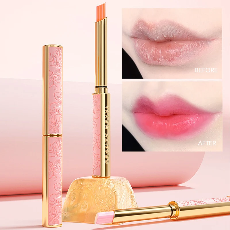 

Temperature Change Color Lipstick Lasting Moisturizing Lip Balm Honey Peach Nude Pink Anti-drying Hydration Lips Makeup Cosmetic
