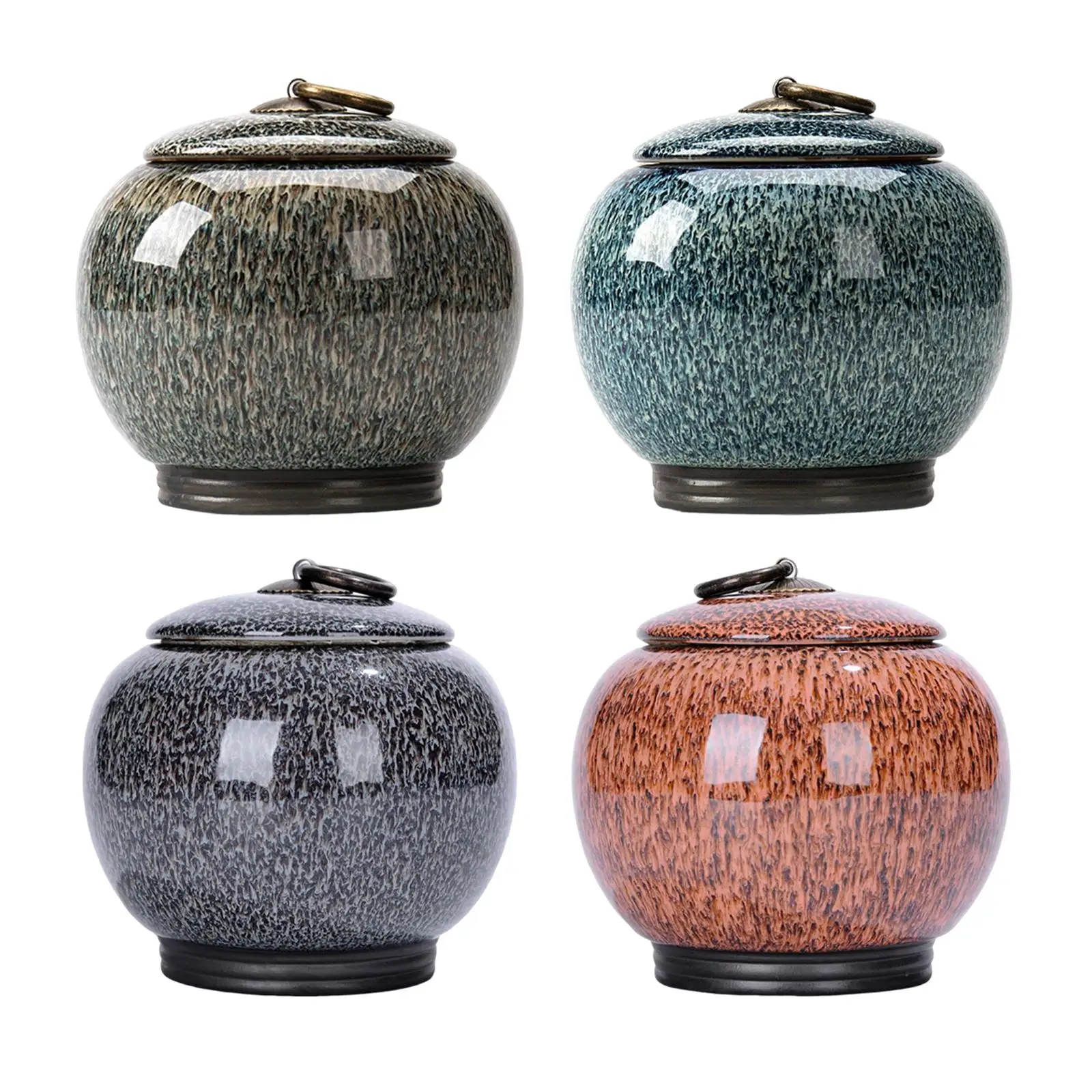 Porcelain Ginger Jar Storage Jar Can Decorative Ceramic Bud 