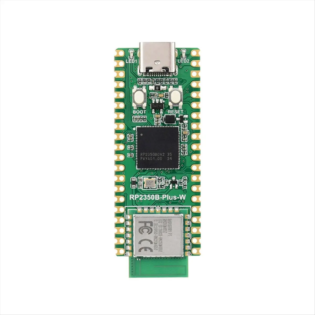 Фото Плата разработки HDL для Raspberry Pi RP2350B-Plus-W с поддержкой Wi-Fi 4, Bluetooth 5 и радиомодулем 2 для Raspberry Pi №1
