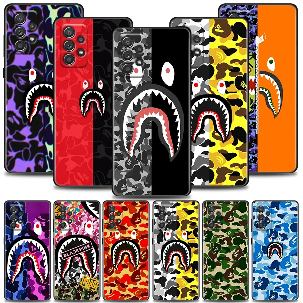 

Funda Case for Samsung A73 A53 A33 A23 A52 A72 A22 A32 A12 A42 A71 A51 A91 A41 A31 A21S 4G 5G Case Coque Ritch A-Bath-B-BAPE