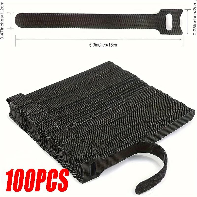 

Нейлоновые многоразовые кабельные стяжки 100 шт.