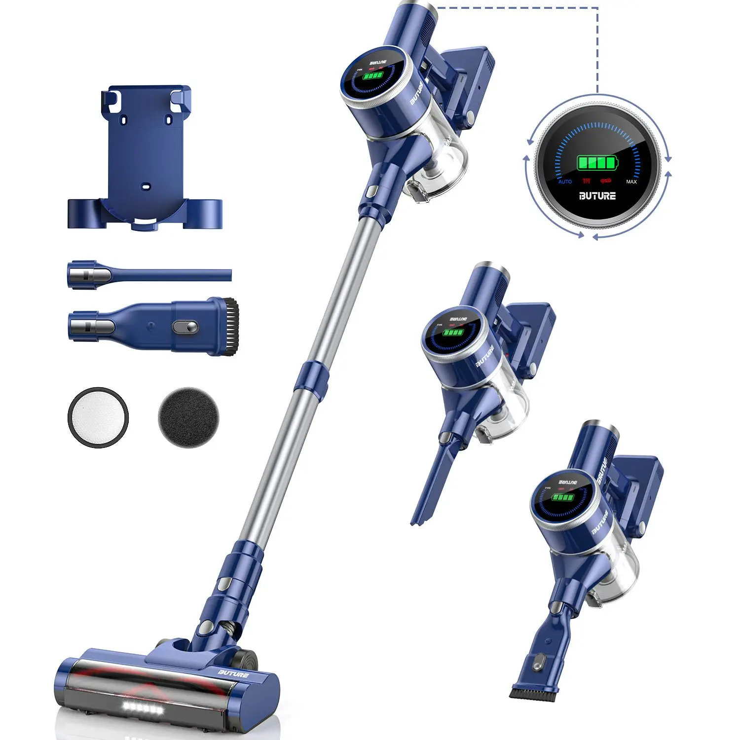 400W 33000PA Suction Power JR600 Cordless Wireless Handheld Vacuum Cleaners for Pet Home Appliance 1L Dust Cup Removable Battery