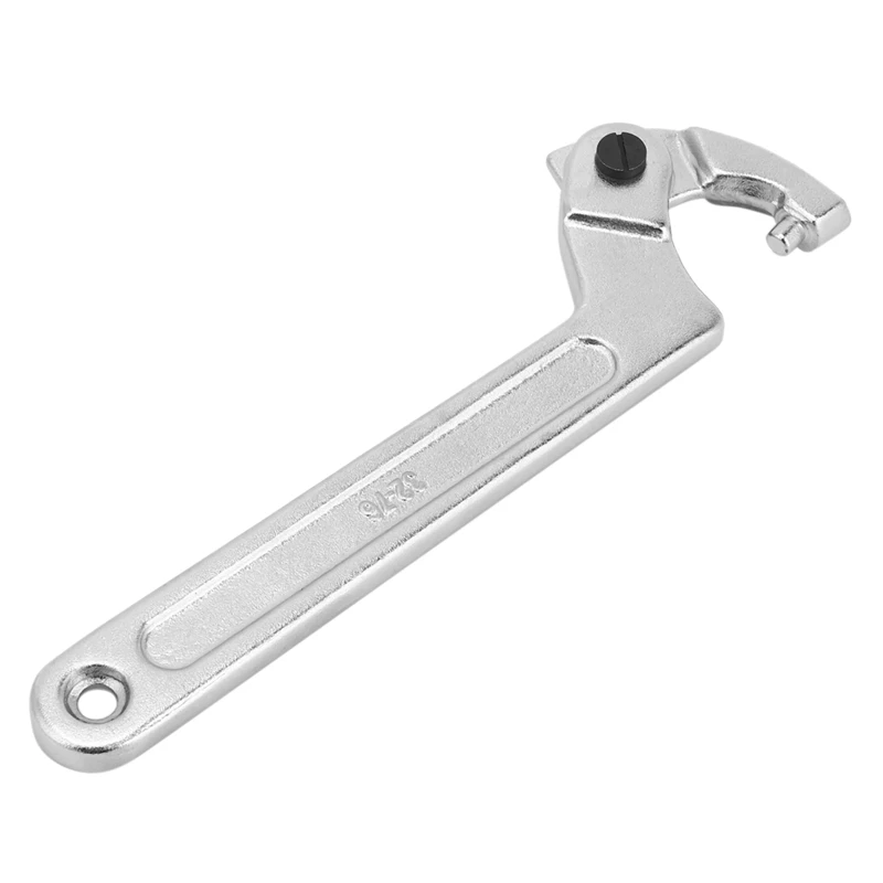 

Adjustable Hook Wrench C Spanner Tool Chrome Vanadium 32-76Mm With Scale Stainless Steel Key Hand Tools For Nuts Bolts