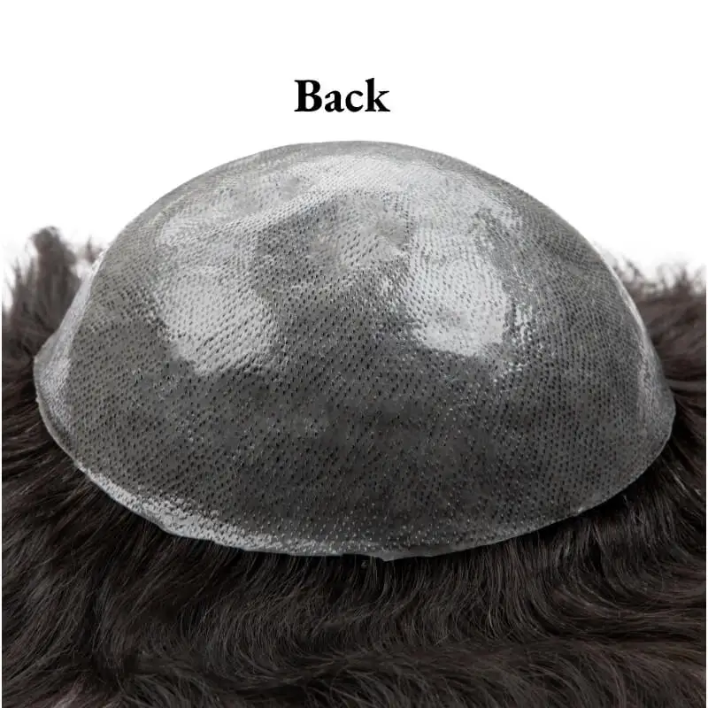 Men Toupee  0.06-0.08mm knotted Skin Wigs For Men Durable Man Wigs Male Hair Prosthesis Toupee Men 100% Natural Human Hair Wig