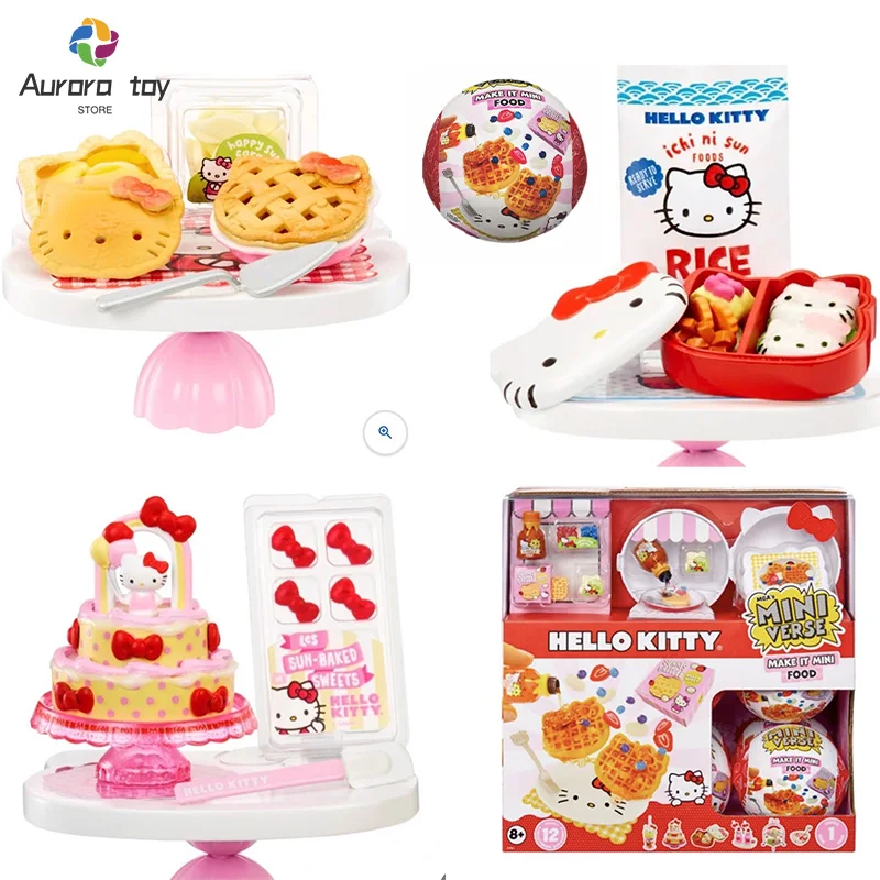 В наличии 2024 слепая коробка Miniverse серия Hello Kitty загадочная сделай сам Kt еда шар
