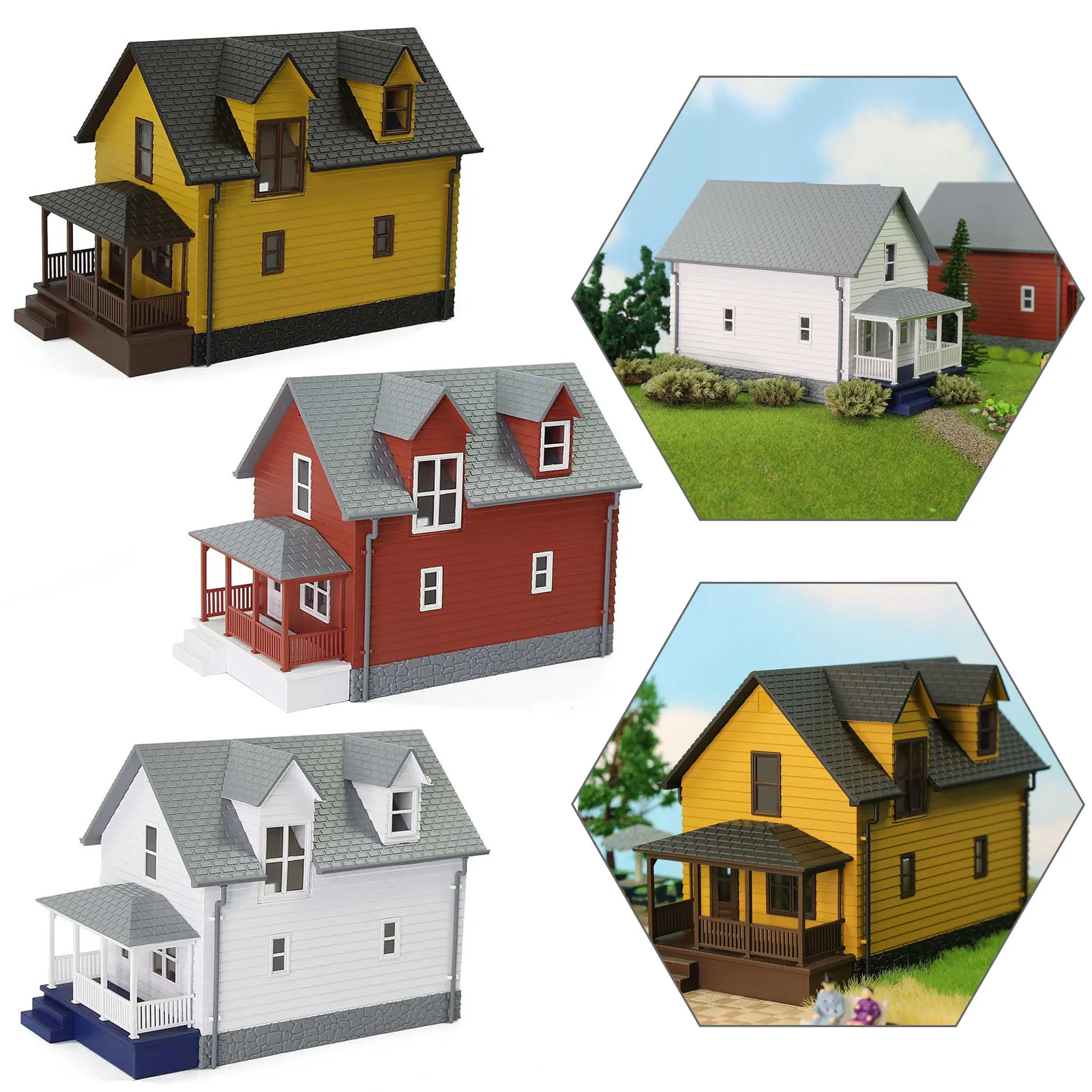 

Evemodel Building 1 Unit O Scale 1:50 Village House Assembled Built JZO01